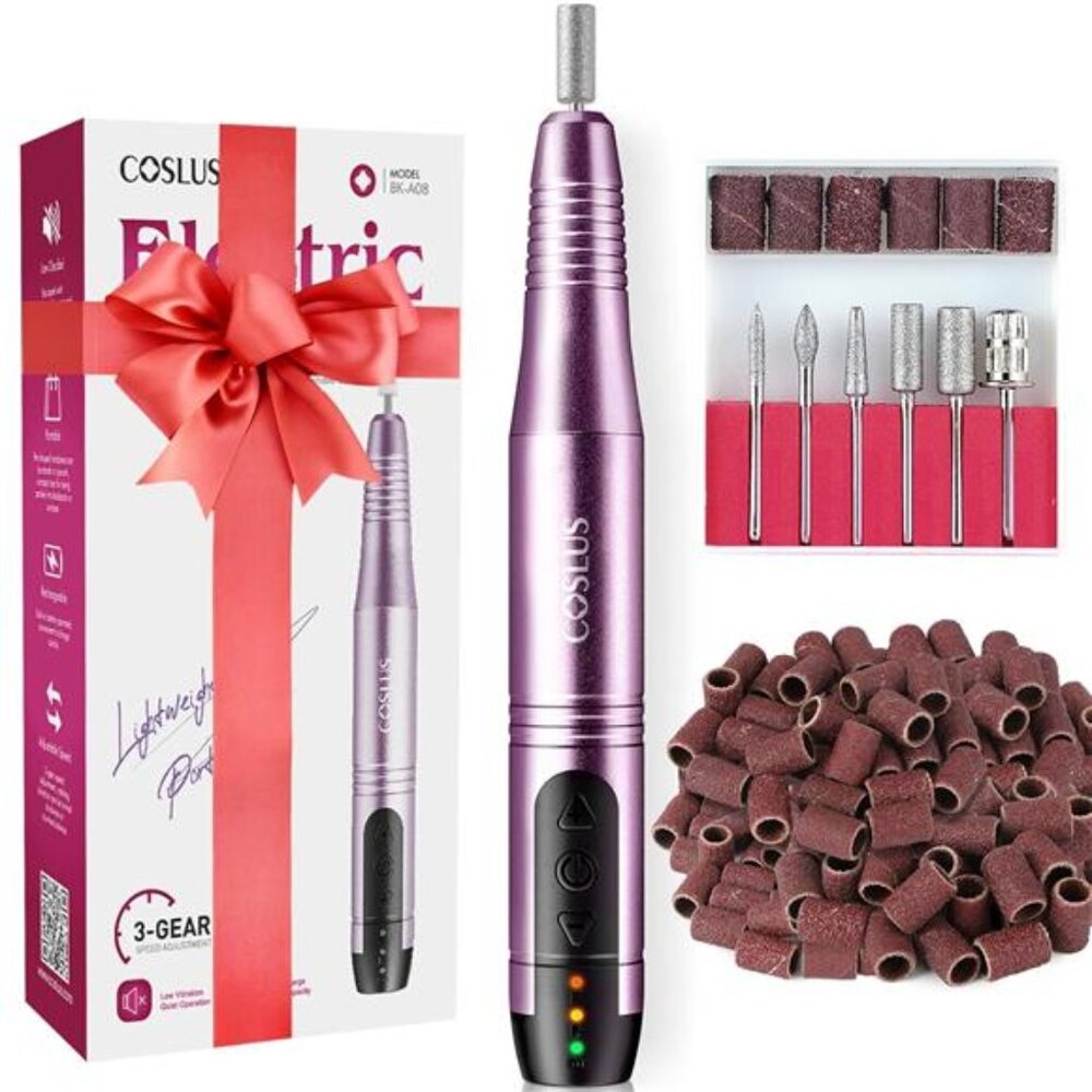 Cordless Nail Drill Electric File: Professional for Acrylic Gel Dip Powder Nails